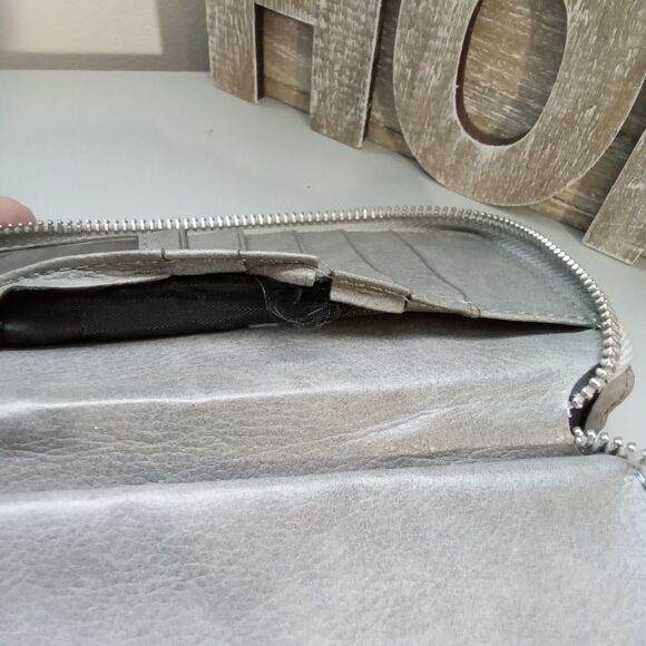 Multicolor Wallet Double Zipper Card Holder - Picture 4 of 12